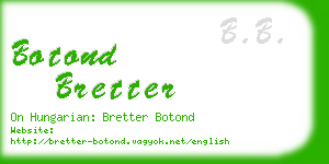 botond bretter business card